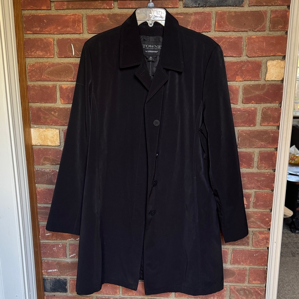 London Fog Women's Black Trench Coat